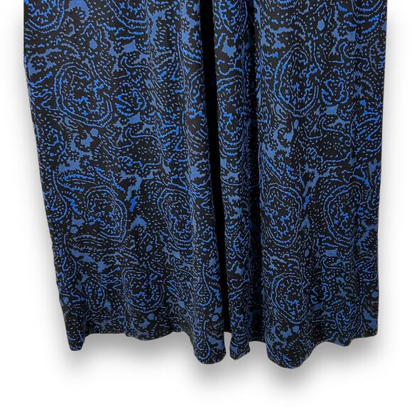 Boden Classic Blue Paisley Sleeveless V Neck Midi Dress 2P - Picture 6 of 8